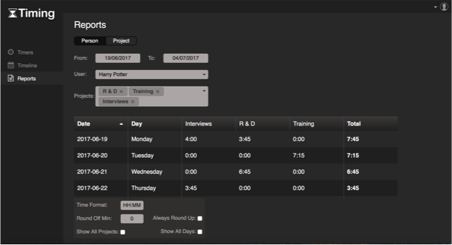 Timesheets